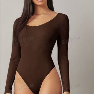 Form Fitted Solid Bodysuit Shirt